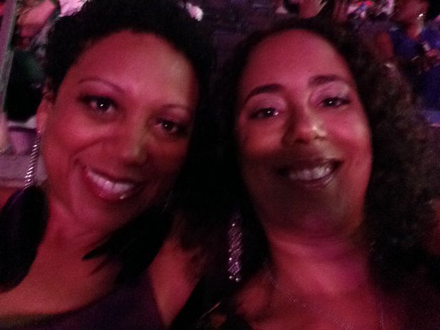 Me and my homegirl T at the Prince concert.
