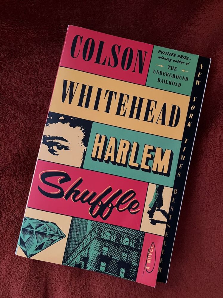 Photo of Harlem Shuffle by Colson Whitehead against burnt orange background